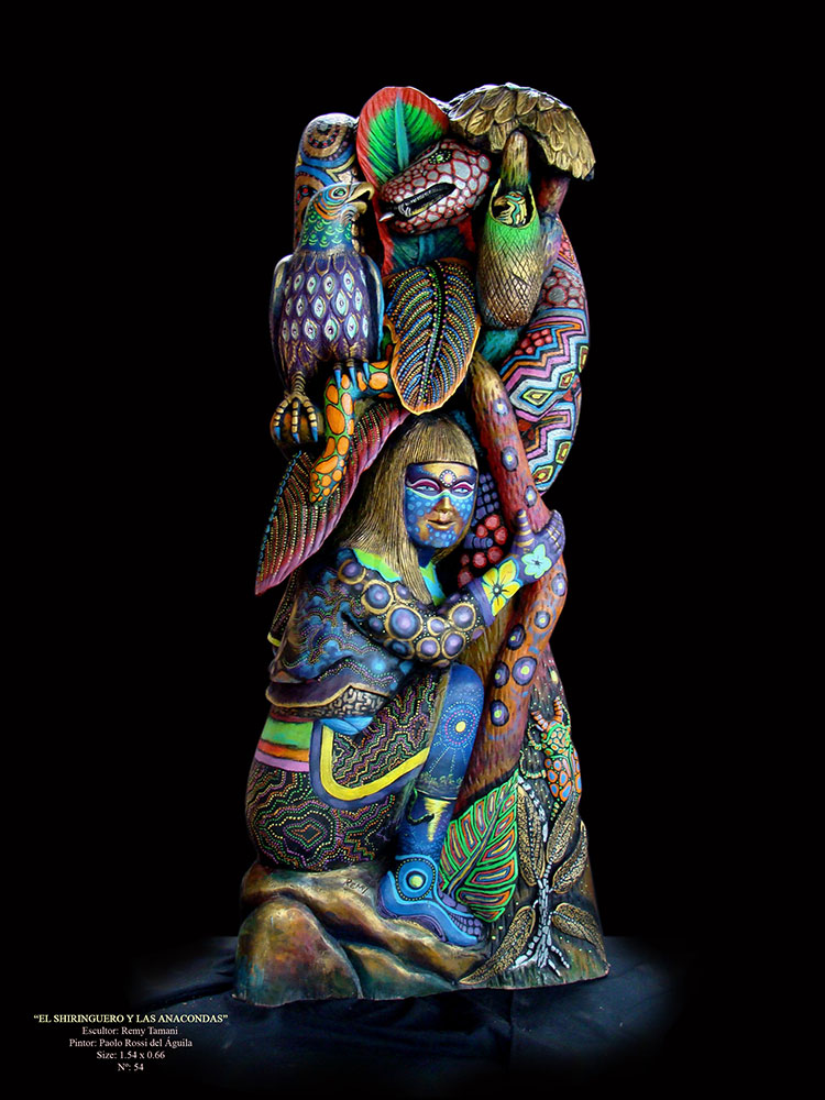 Association Onanyati sculpture El Shiringuero y las anacondas