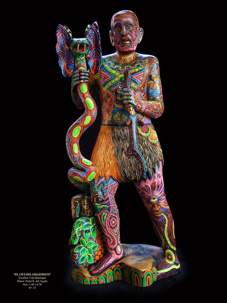 Association Onanyati sculpture El ciclope amazonico