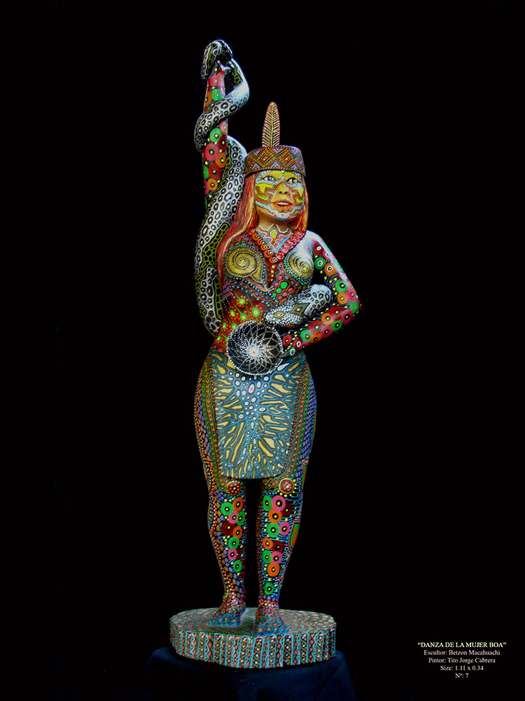 Association Onanyati sculpture La danza de la mujer boa