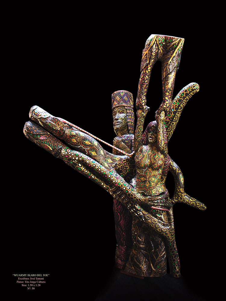 Association Onanyati sculpture Wuarmy ikaro del toe